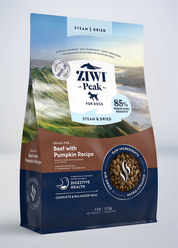 Ziwipeak Dog Steam & Dried, Beef, 3.2 kg