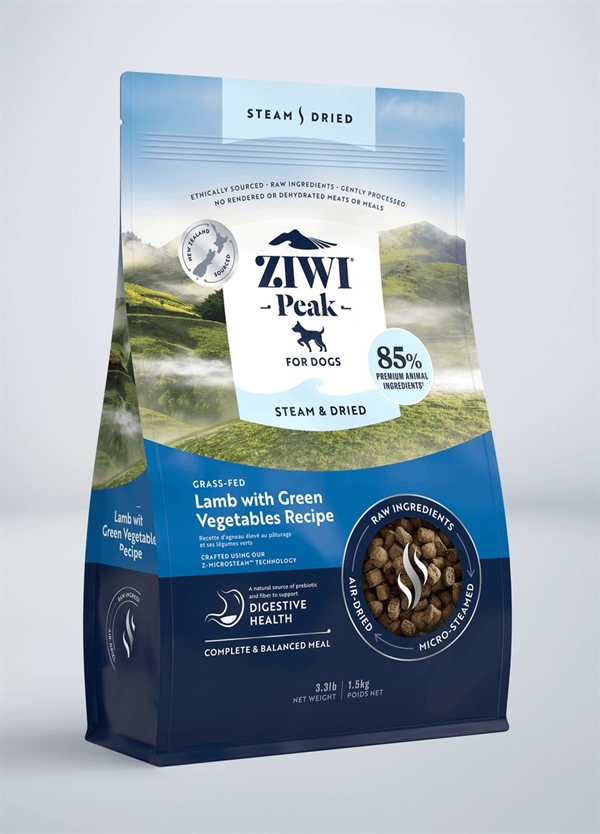 Ziwipeak Dog Steam & Dried, Lamb, 1.5 kg