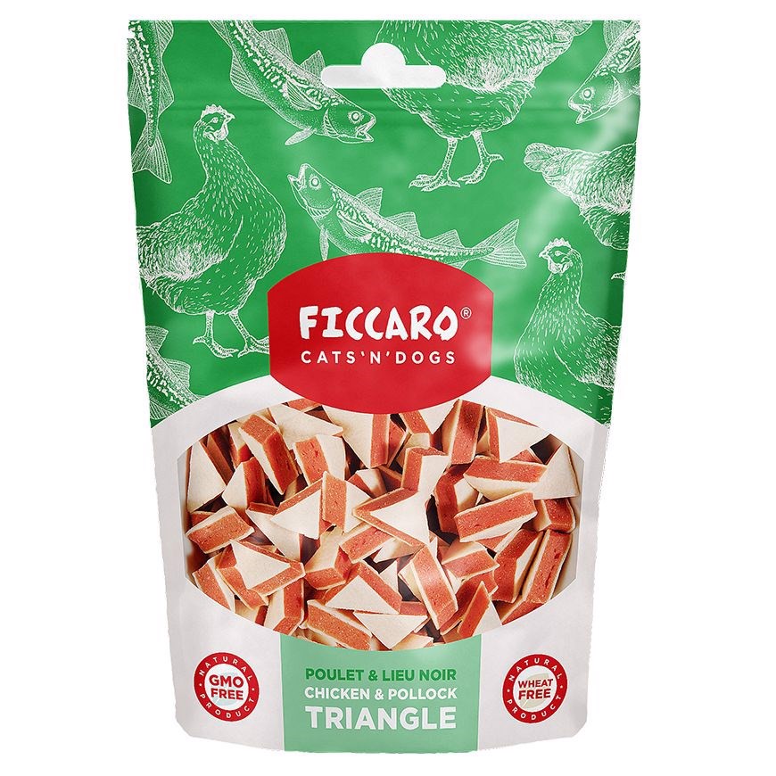 FICCARO Chicken and Pollock Triangle, 100g