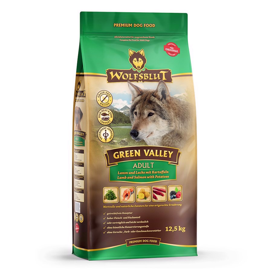 Wolfsblut Green Valley Adult med lam & fisk, 12.5 kg